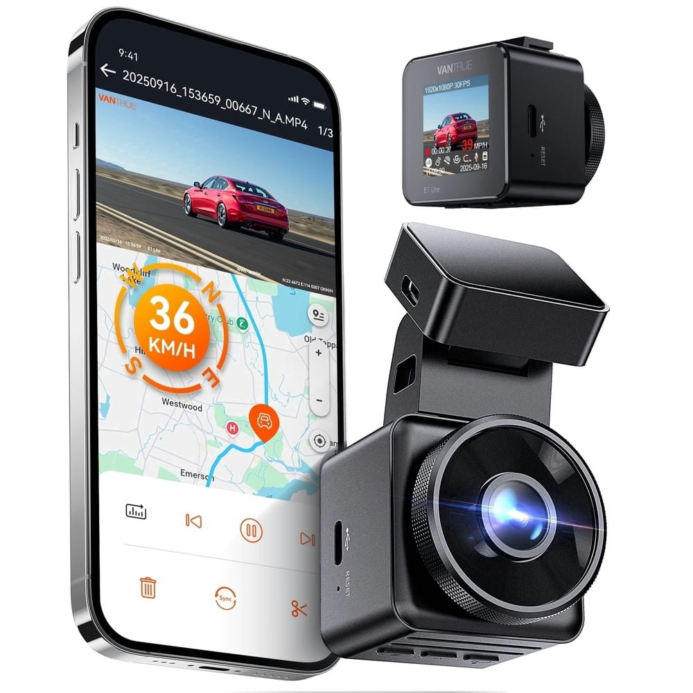 Vantrue GPS WiFi Mini Dash Cam: $89.99
