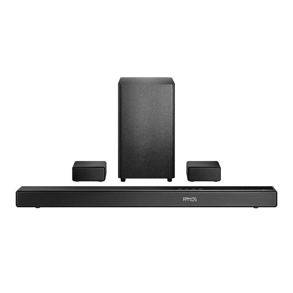 Insignia 5.1.2-Channel Home Theater Soundbar with Wireless Subwoofer and Rear Speakers: $179.99