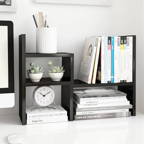 Jerry & Maggie Adjustable Rotatable Wood Desktop Display Shelf: $20.99 Jerry & Maggie Adjustable Rotatable Wood Desktop Display Shelf: $20.99