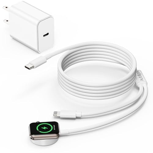 2-in-1 iPhone and Apple Watch Charger with 20W Adapter: $14.98