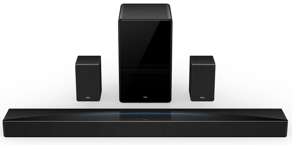 TCL Q85H 7.1.4 Channel Dolby Atmos Sound Bar System: $599.99