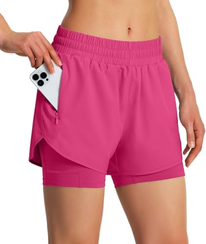 Ksmien Women's 2-in-1 Athletic Running Shorts: $19.99 Ksmien Women's 2-in-1 Athletic Running Shorts: $19.99