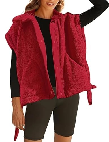 Opcakm Women's Fuzzy Fleece Sherpa Vest: $32.98 Opcakm Women's Fuzzy Fleece Sherpa Vest: $32.98