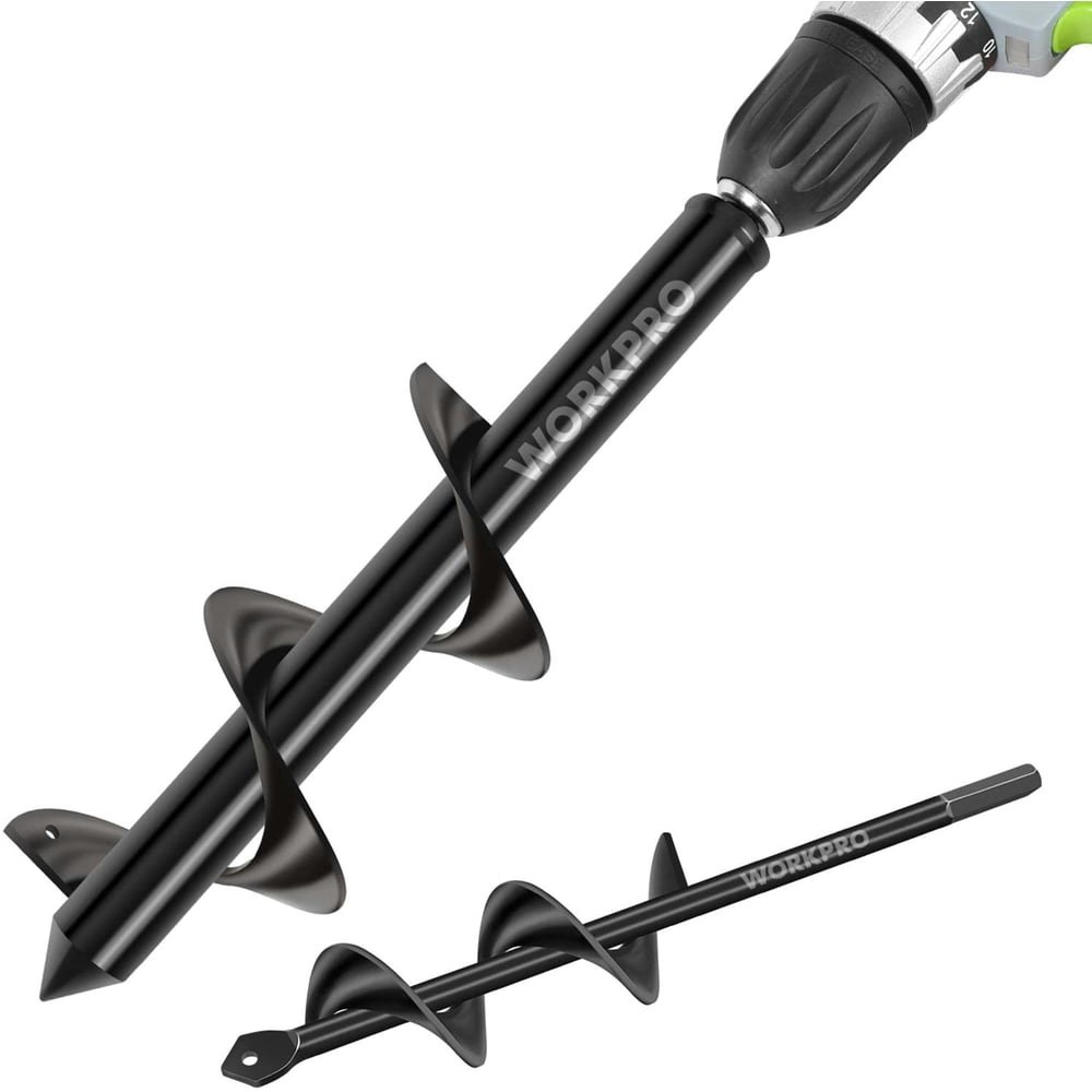 Workpro 2-Piece Garden Auger Drill Bit Set: $15.99 Workpro 2-Piece Garden Auger Drill Bit Set: $15.99