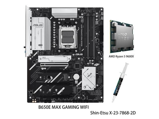 Asus B650E Max Gaming Wi-Fi Motherboard and AMD Ryzen 5 9600X Processor Combo: $559.79 Asus B650E Max Gaming Wi-Fi Motherboard and AMD Ryzen 5 9600X Processor Combo: $559.79