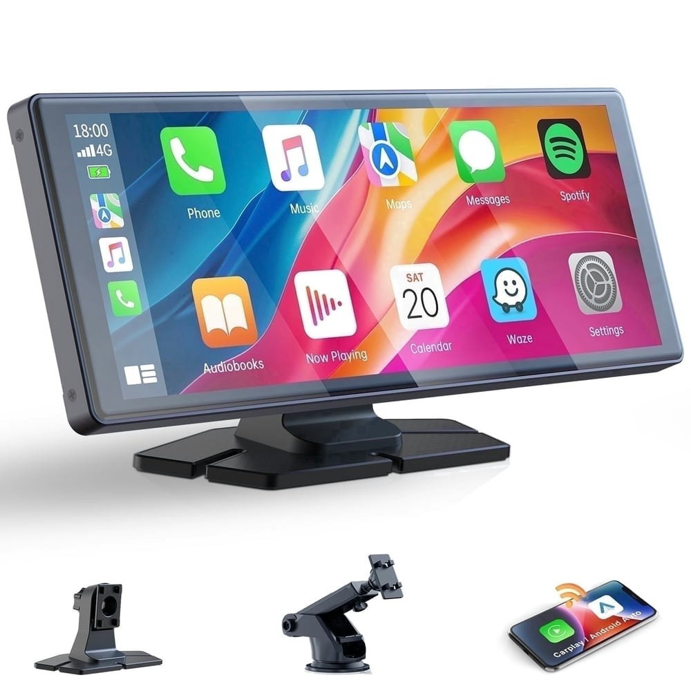Lamtto 9.26-inch Portable Wireless Apple CarPlay and Android Auto Touchscreen: $69.99 Lamtto 9.26-inch Portable Wireless Apple CarPlay and Android Auto Touchscreen: $69.99