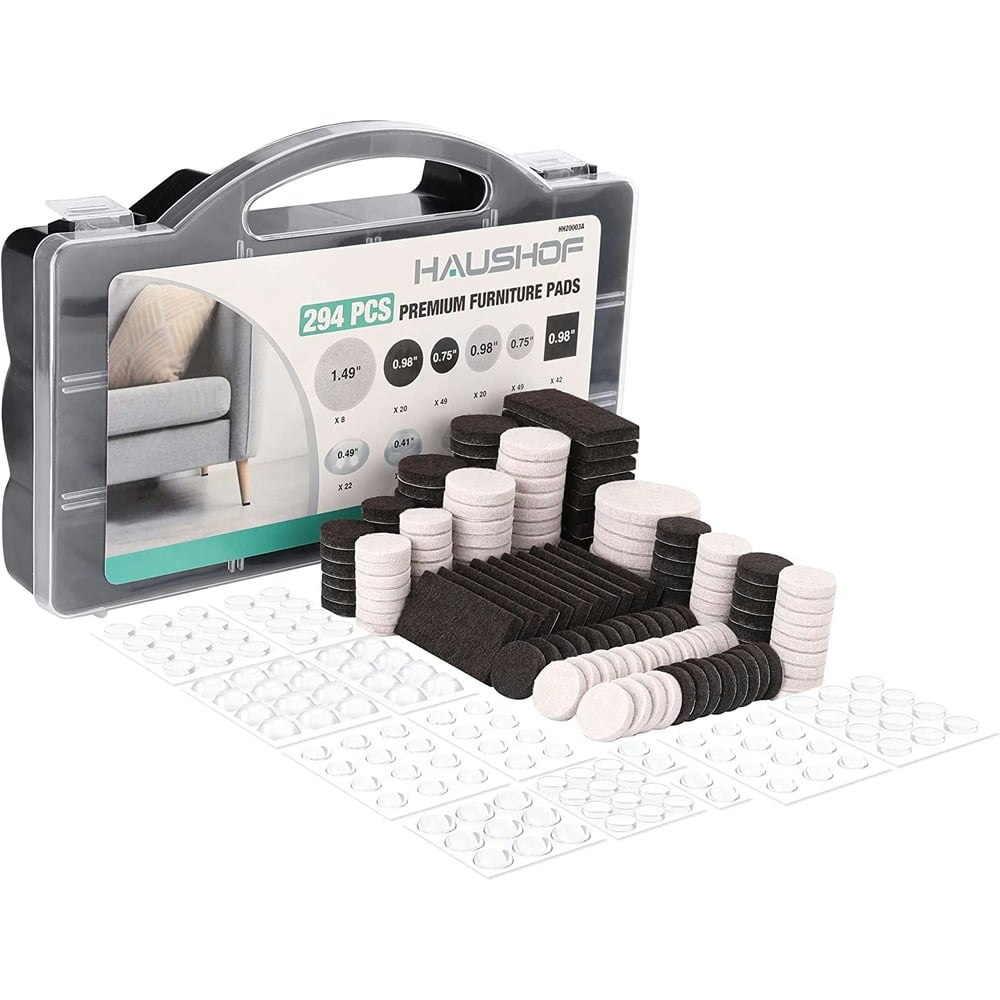 Haushof 294-Piece Felt Furniture Pad and Cabinet Bumper Set: $11.69 Haushof 294-Piece Felt Furniture Pad and Cabinet Bumper Set: $11.69