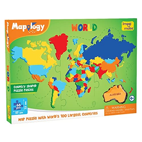 Imagimake Mapology World Map Puzzle: $14.24 Imagimake Mapology World Map Puzzle: $14.24