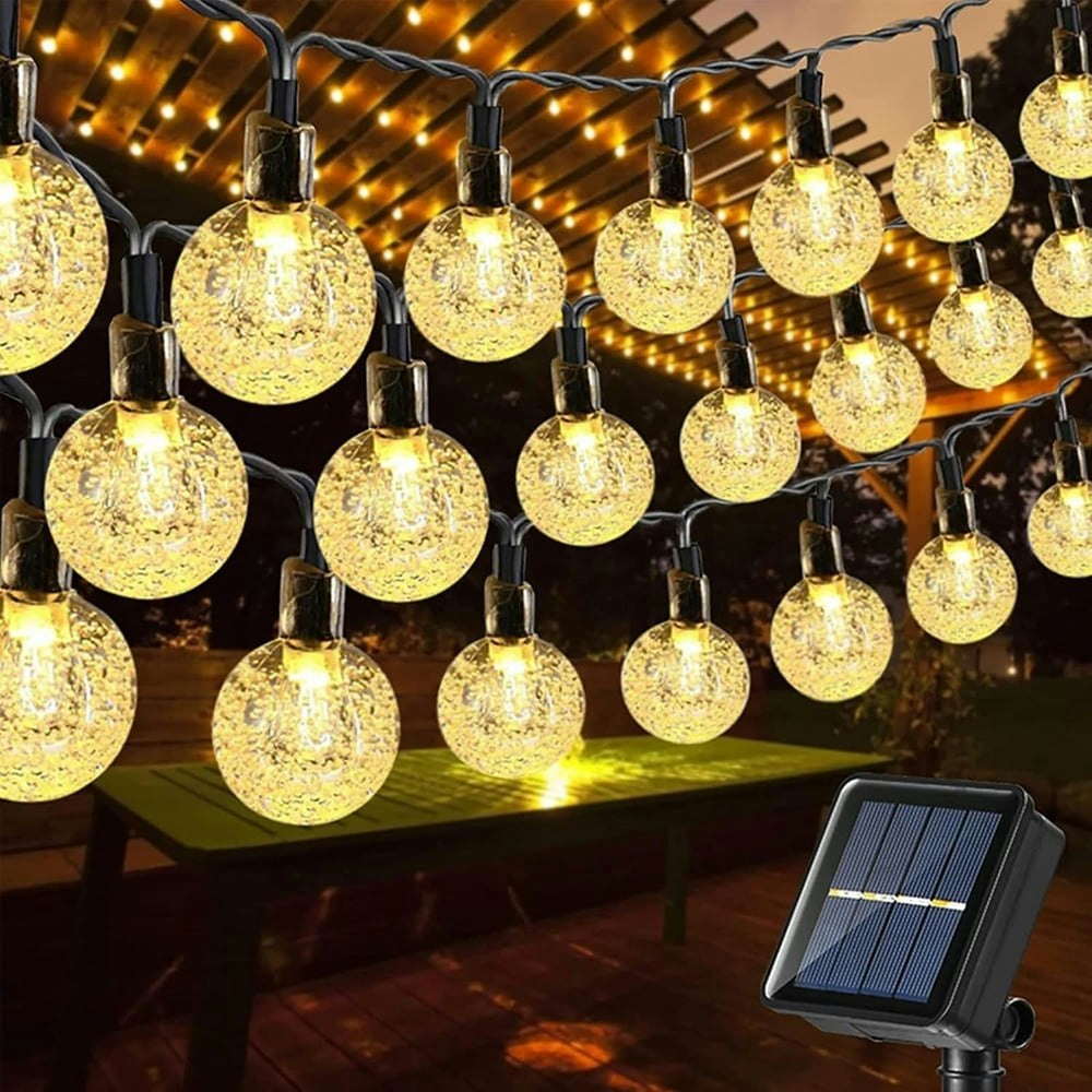 39-Foot 100-LED Solar Fairy Lights: $17.99