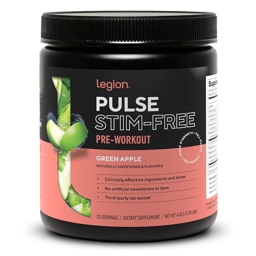 Legion Pulse Caffeine-Free Pre-Workout Supplement: $34.99 Legion Pulse Caffeine-Free Pre-Workout Supplement: $34.99