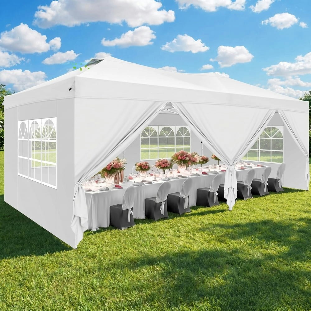 Hoteel 10x20 Pop-Up Canopy Tent with 6 Sidewalls: $199.99 Hoteel 10x20 Pop-Up Canopy Tent with 6 Sidewalls: $199.99