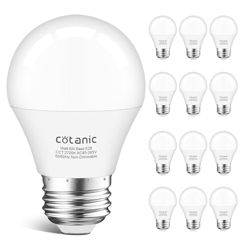 Cotanic E26 60W LED Ceiling Fan Light Bulbs 12-Pack: $22.09