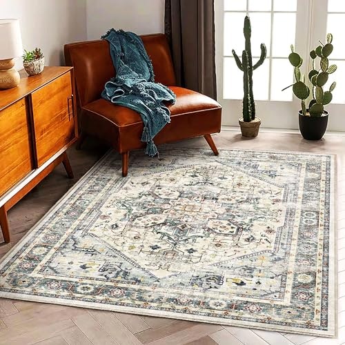 Champlant 3'x5' Vintage Washable Area Rug: $25.39