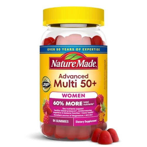 Nature Made Women's 50+ Advanced Multivitamin Gummies 84-Count: $8.94 Nature Made Women's 50+ Advanced Multivitamin Gummies 84-Count: $8.94
