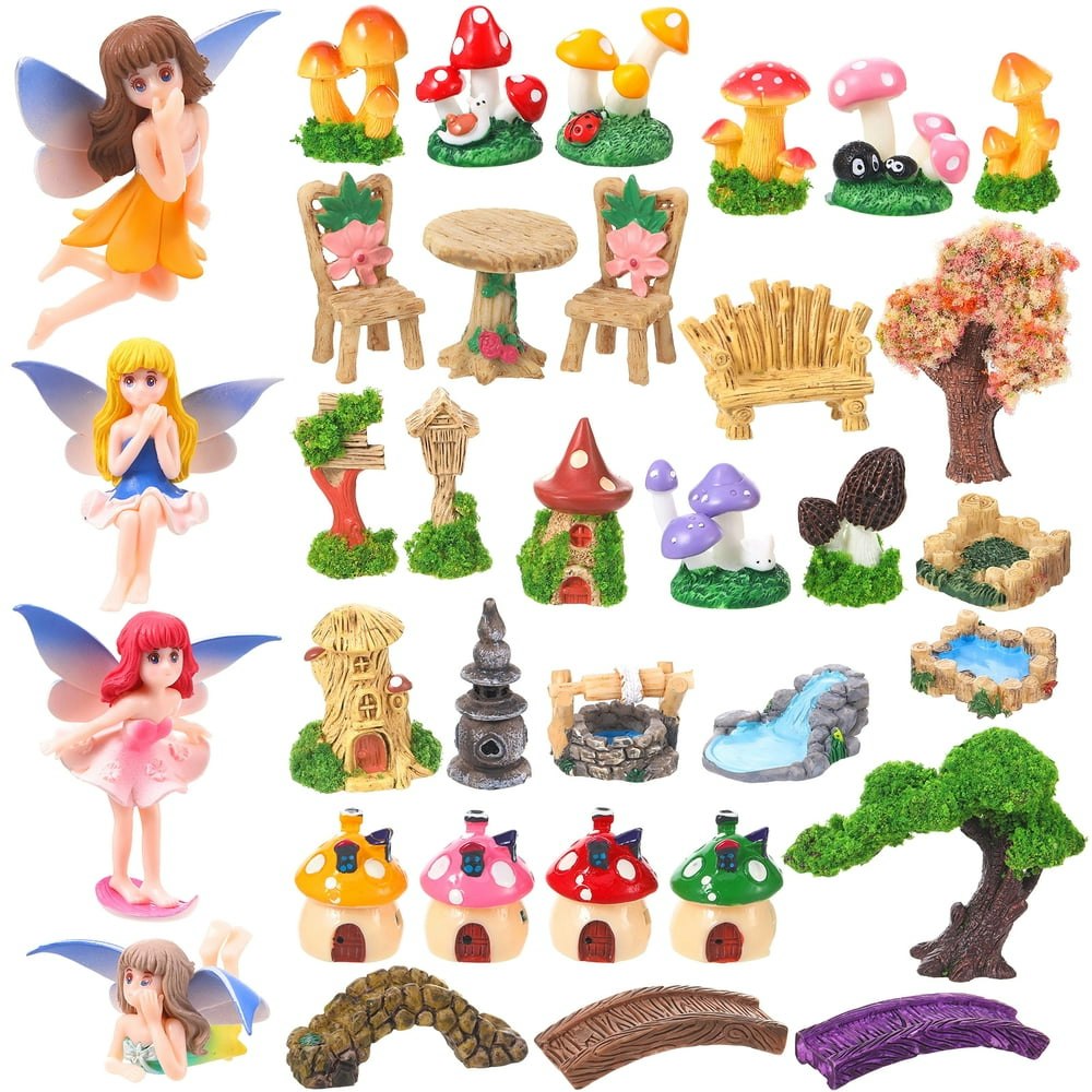Topjuju 32-Piece Fairy Garden Miniature Decor Kit: $15.80 Topjuju 32-Piece Fairy Garden Miniature Decor Kit: $15.80
