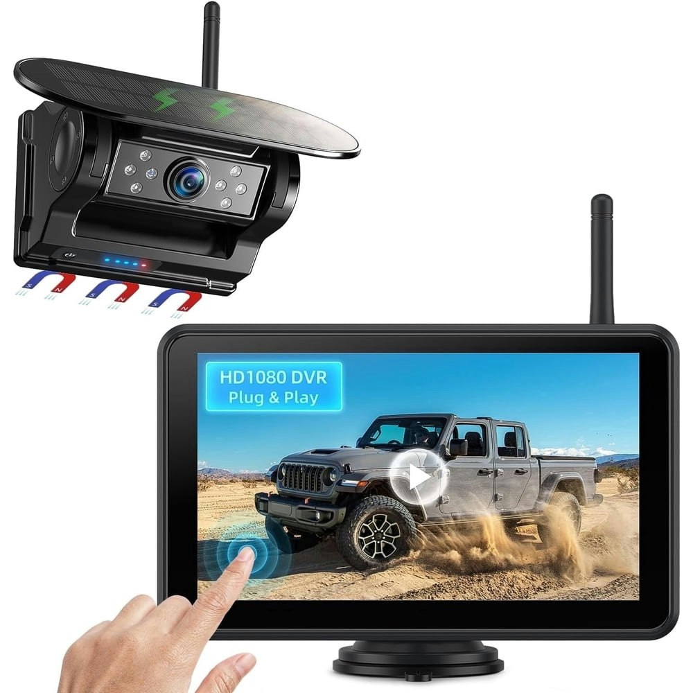 Erapta 7-inch 1080P Wireless Magnetic Solar Backup Camera w/ DVR: $179.99 Erapta 7-inch 1080P Wireless Magnetic Solar Backup Camera w/ DVR: $179.99