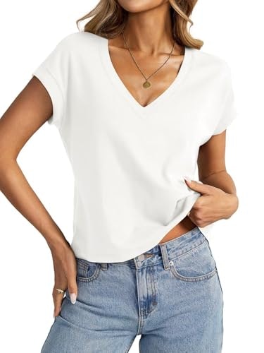EasyGala Women's V-Neck Cotton Crop Top: $14.37 EasyGala Women's V-Neck Cotton Crop Top: $14.37