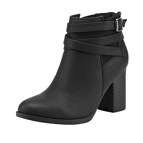Dream Pairs Women's Chunky High Heel Ankle Booties: $36.99