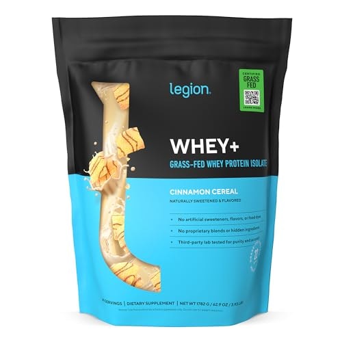 Legion Whey+ Protein Isolate 60-Serving Tub: $101.58