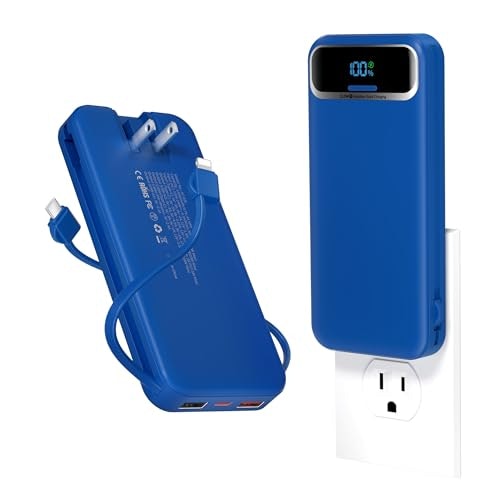 Aonidi 12,000mAh Portable Charger with Built-in Cables and AC Wall Plug: $25.99 Aonidi 12,000mAh Portable Charger with Built-in Cables and AC Wall Plug: $25.99