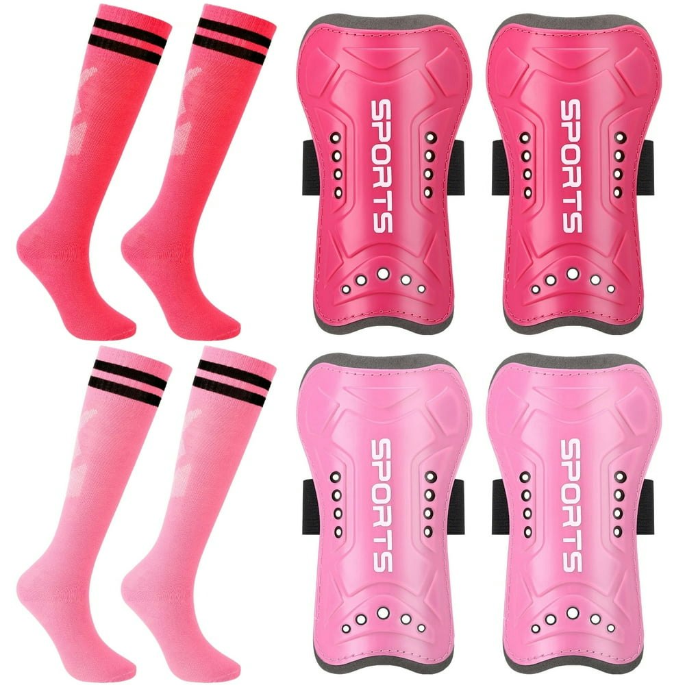 Hengguang Kids Shin Guards and Soccer Socks 2-Pair Set: $10.59