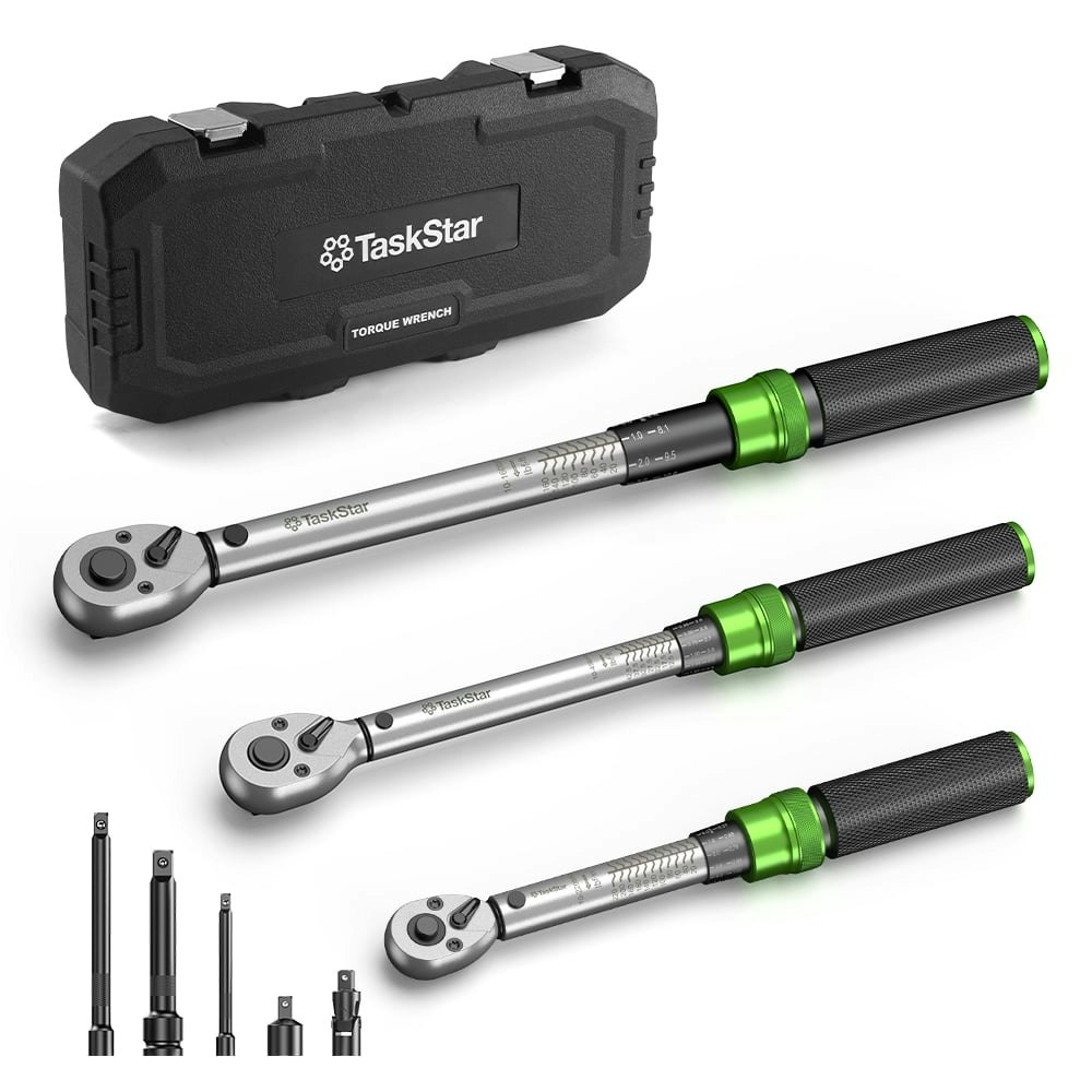 TaskStar 1/4", 3/8", and 1/2" Drive Click Torque Wrench Set: $69.99 TaskStar 1/4", 3/8", and 1/2" Drive Click Torque Wrench Set: $69.99