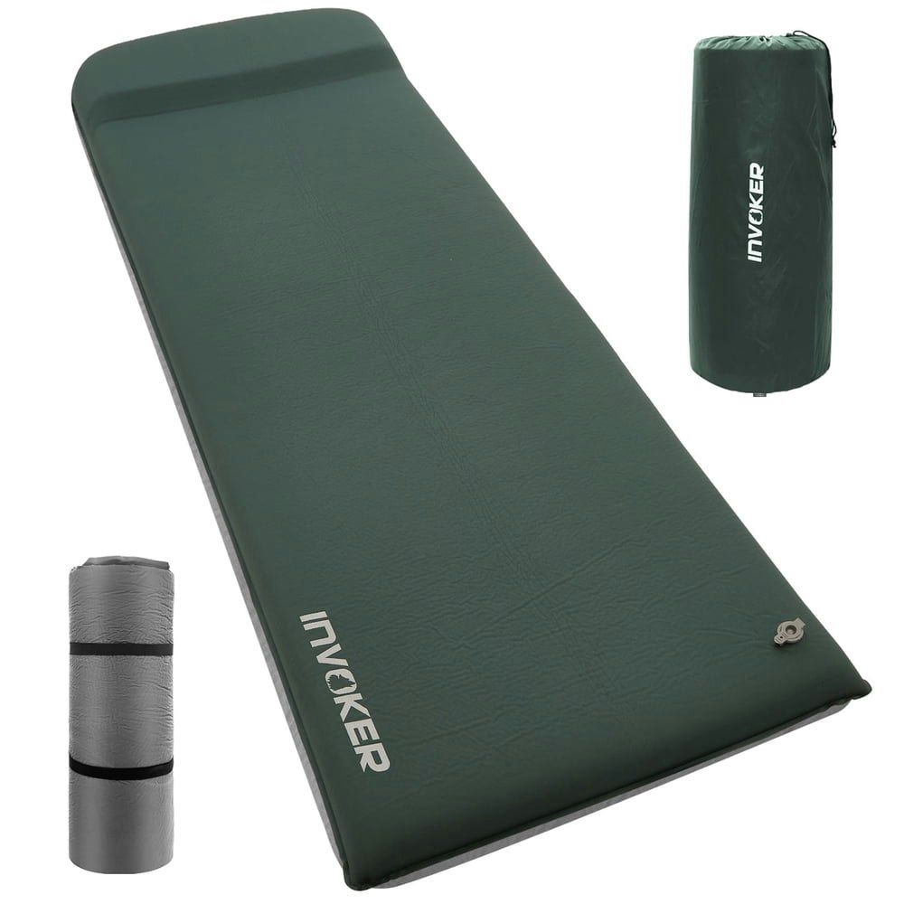 Invoker 2-inch Self-Inflating Camping Sleeping Pad with Pillow: $47.37 Invoker 2-inch Self-Inflating Camping Sleeping Pad with Pillow: $47.37