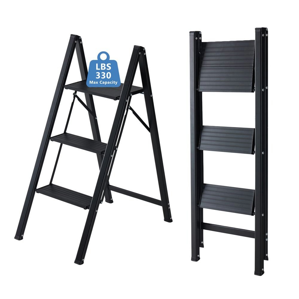 Concetta 3-Step Aluminum Folding Step Stool: $42.99