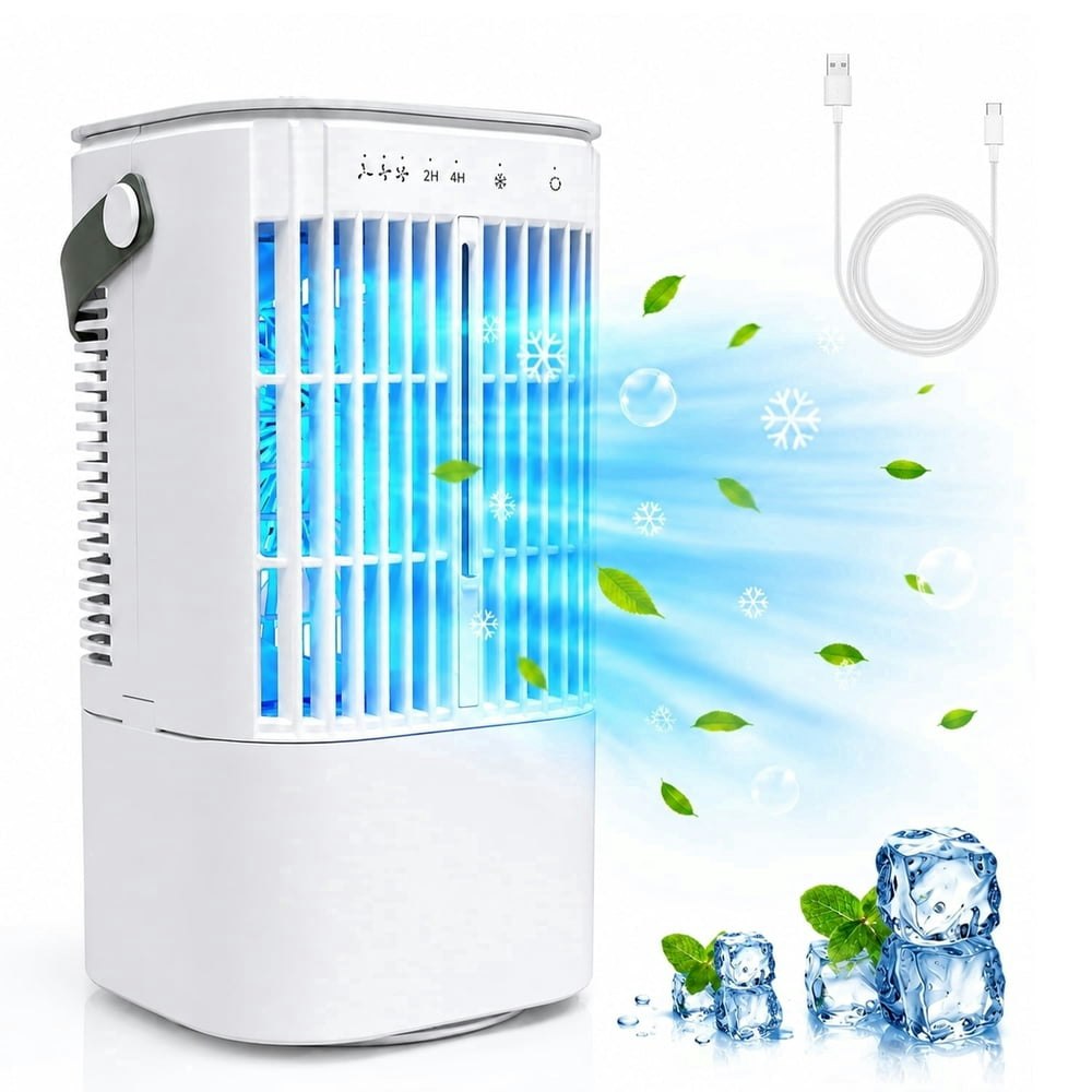 Behome 900ml 4-in-1 Portable Air Conditioner Cooling Fan: $26.69