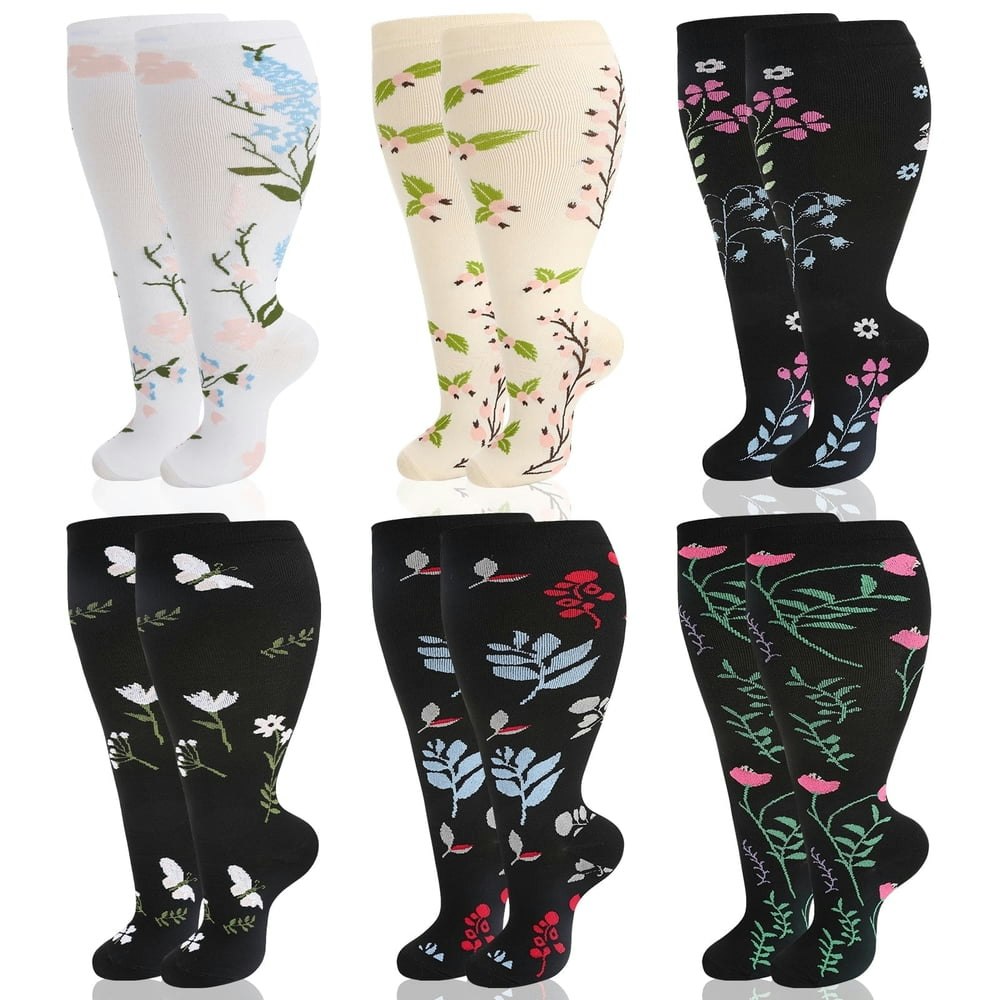 Hengguang 3XL Extra Wide Calf Compression Socks 6-Pack: $17.09 Hengguang 3XL Extra Wide Calf Compression Socks 6-Pack: $17.09