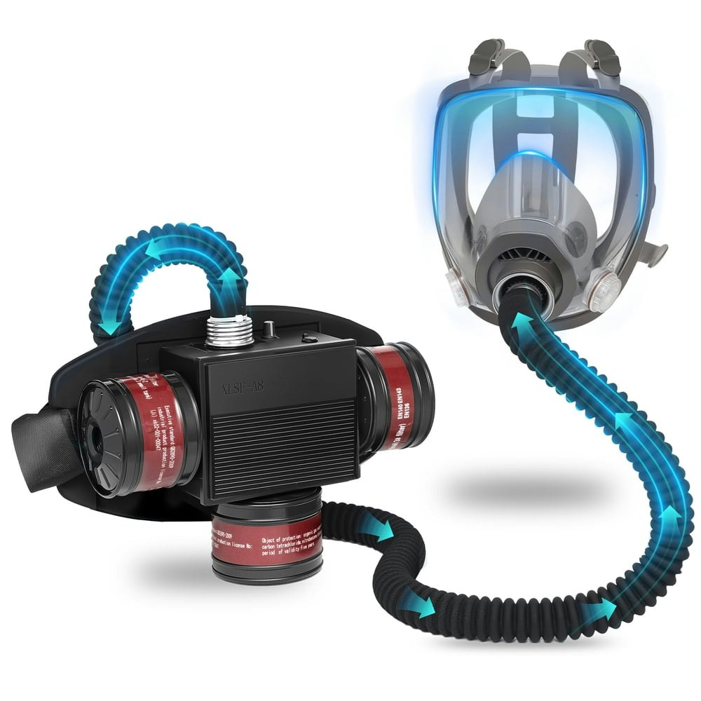Powered Air Purifying Respirator with 3 Gas Mask Filters: $199.99 Powered Air Purifying Respirator with 3 Gas Mask Filters: $199.99