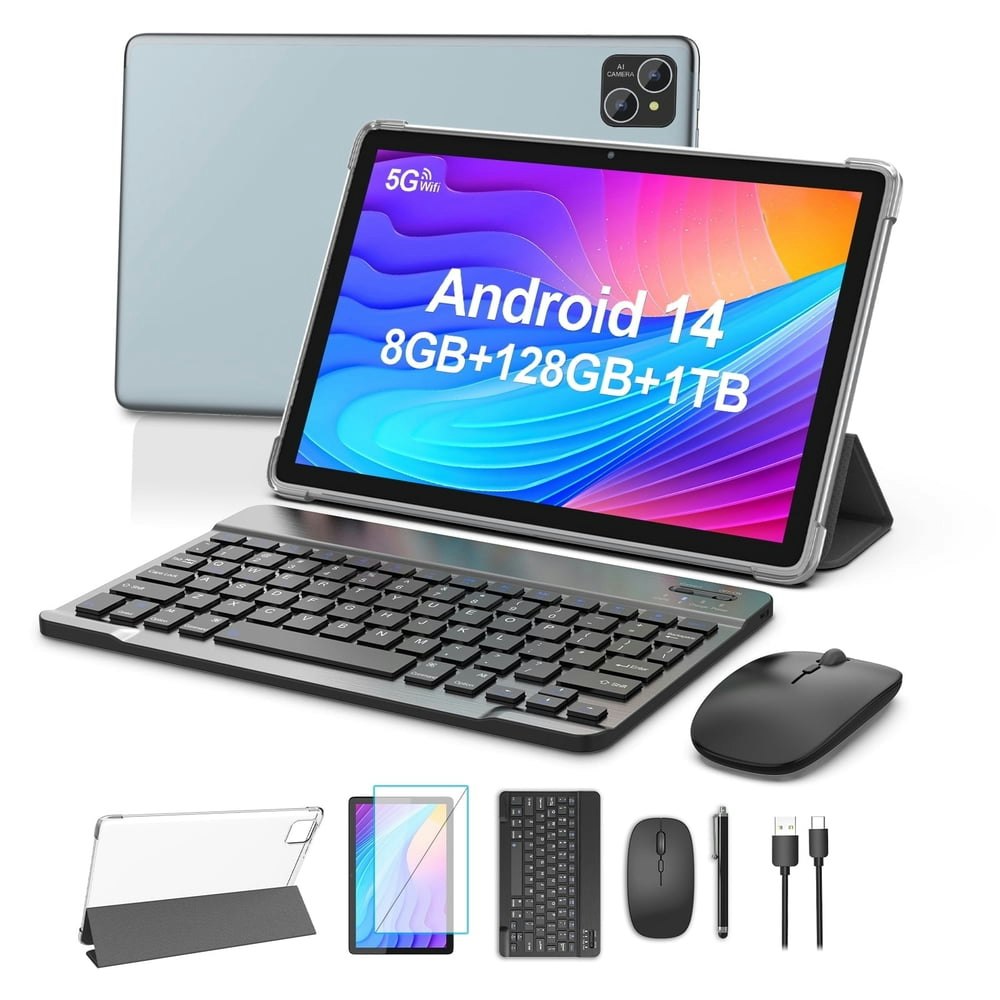 10-inch 128GB Android 14 Tablet with Keyboard: $81.95 10-inch 128GB Android 14 Tablet with Keyboard: $81.95