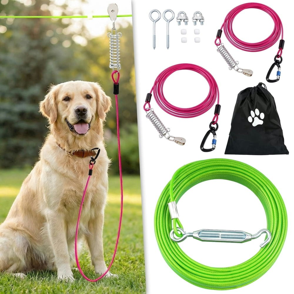 Furggis 75-Foot Heavy Duty Dog Trolley System: $34.98 Furggis 75-Foot Heavy Duty Dog Trolley System: $34.98