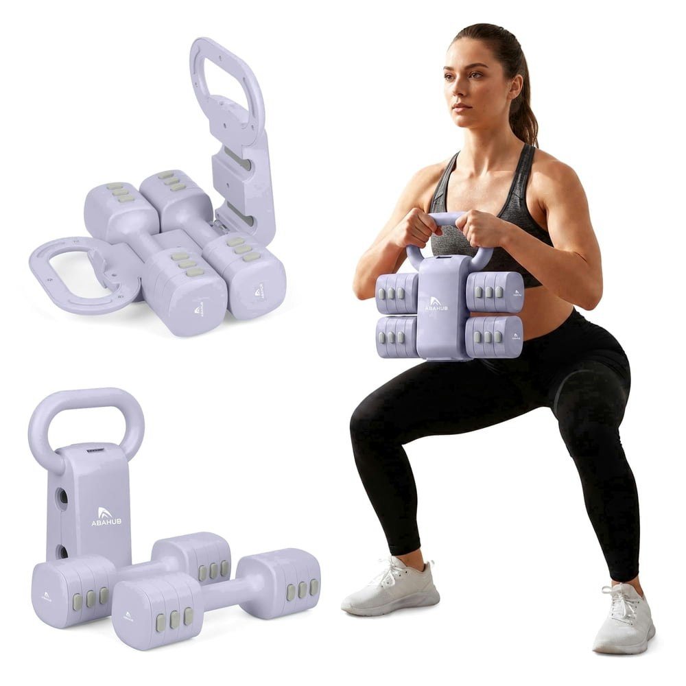 AbahubFit 2-in-1 Adjustable Kettlebell and Dumbbell Set: $59.99