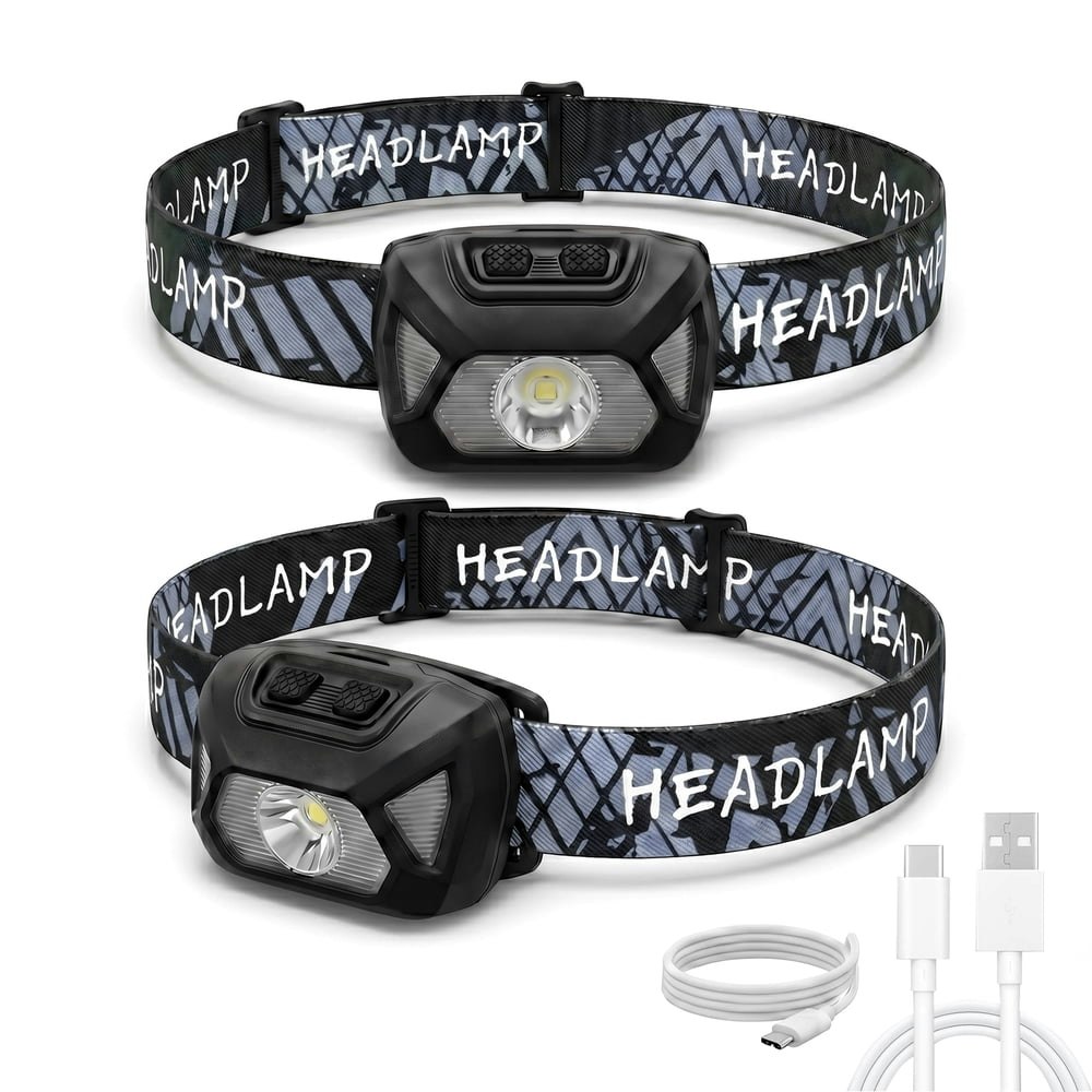 Ohhani Rechargeable LED Headlamp 2-Pack: $19.99 Ohhani Rechargeable LED Headlamp 2-Pack: $19.99