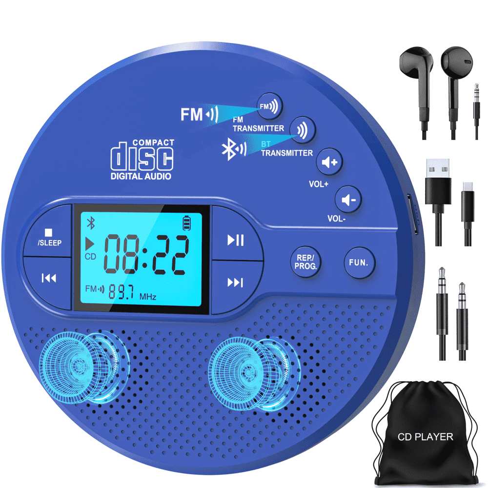 Greadio Portable Bluetooth CD Player: $43.99 Greadio Portable Bluetooth CD Player: $43.99