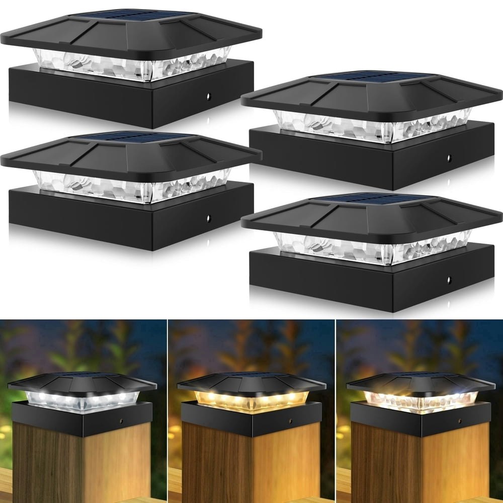 Solar Post Cap Lights 4-Pack: $27.99 Solar Post Cap Lights 4-Pack: $27.99