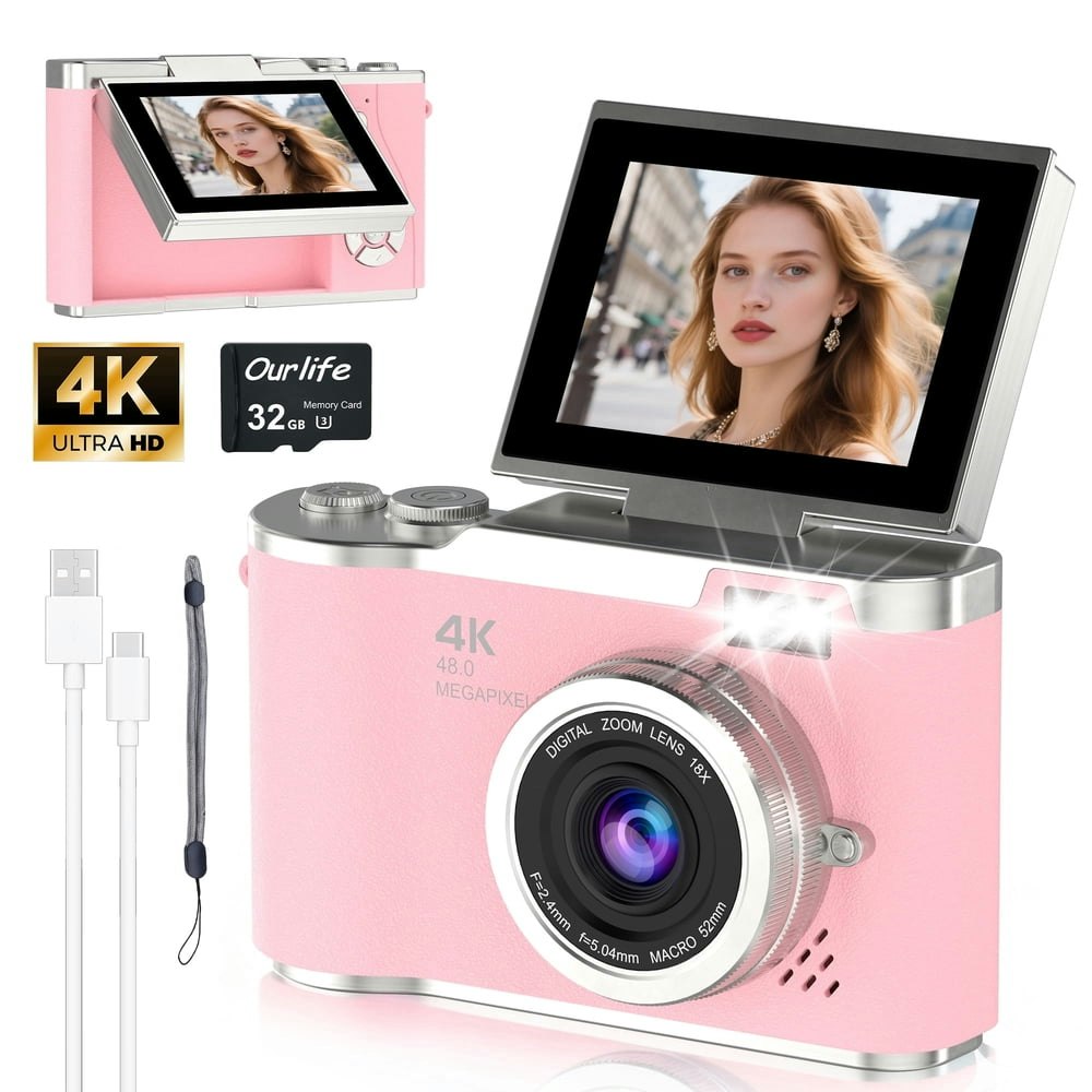 Ourlife 48MP 4K Digital Camera: $28.47 Ourlife 48MP 4K Digital Camera: $28.47