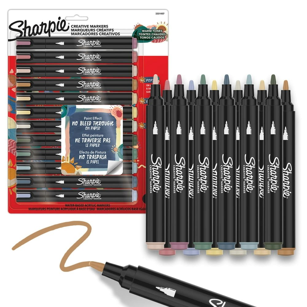 Sharpie Creative Water-Based Acrylic Markers 12-Pack: $14.22 Sharpie Creative Water-Based Acrylic Markers 12-Pack: $14.22