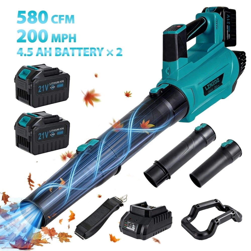 Lznioz 21V 580 CFM Cordless Leaf Blower 2-Pack: $39.99 Lznioz 21V 580 CFM Cordless Leaf Blower 2-Pack: $39.99