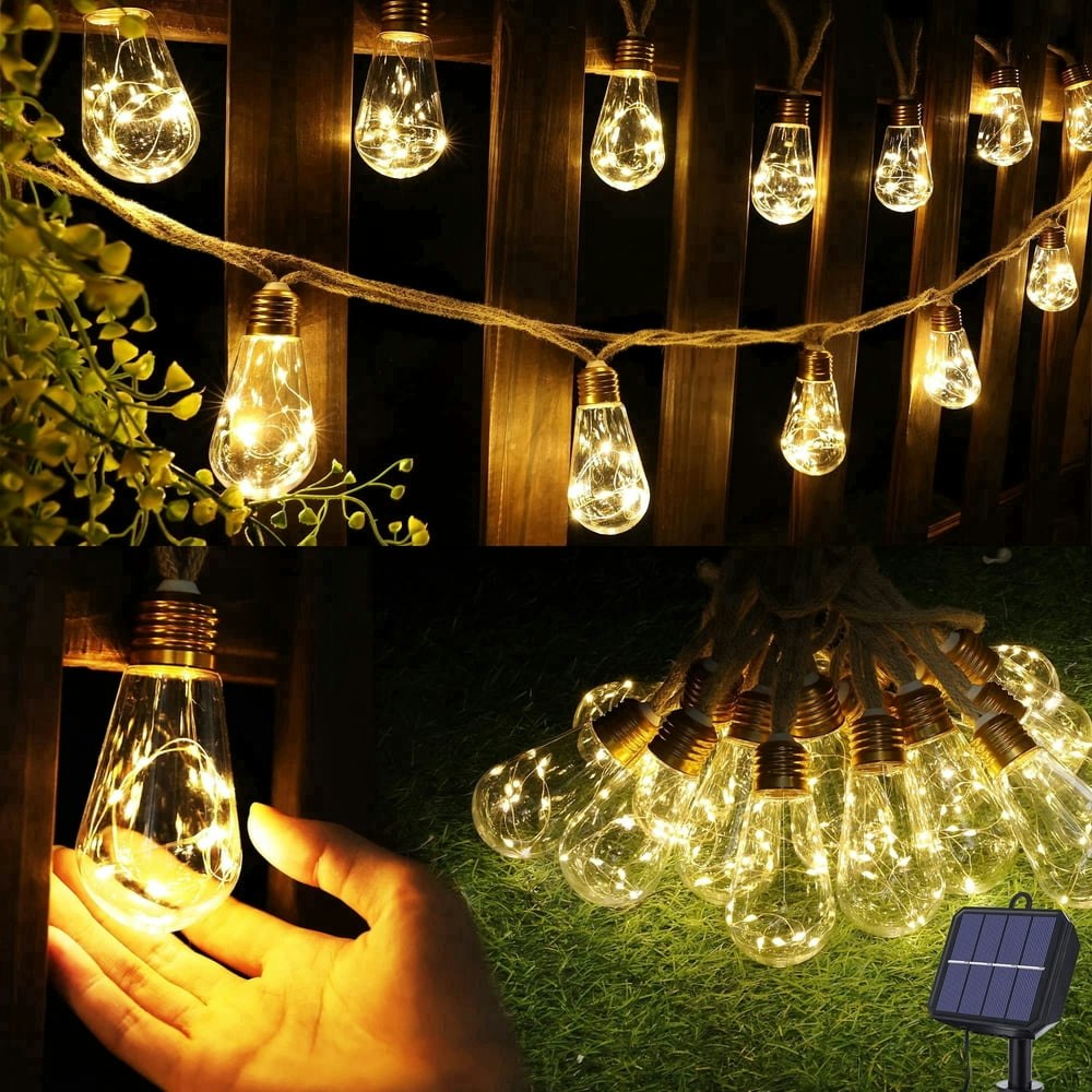 Ceevoo 20-Foot Solar LED String Lights: $17.99
