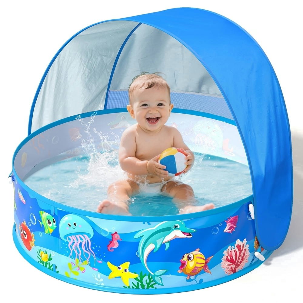 Sunrad Portable Baby Beach Tent with Wading Pool: $18.98