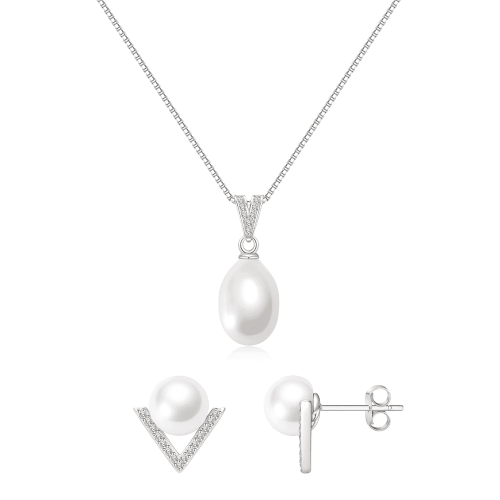 Yami 10-11mm Freshwater Cultured Pearl Necklace and Earrings Set: $30.99 Yami 10-11mm Freshwater Cultured Pearl Necklace and Earrings Set: $30.99