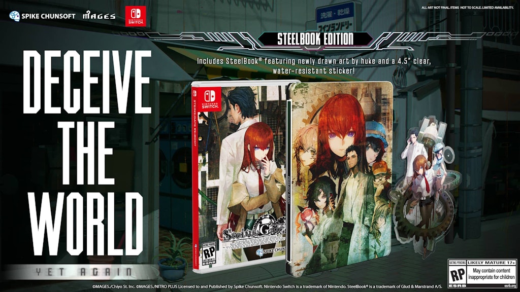 Steins;Gate Re:Boot SteelBook Edition for Nintendo Switch: $69.99 Steins;Gate Re:Boot SteelBook Edition for Nintendo Switch: $69.99