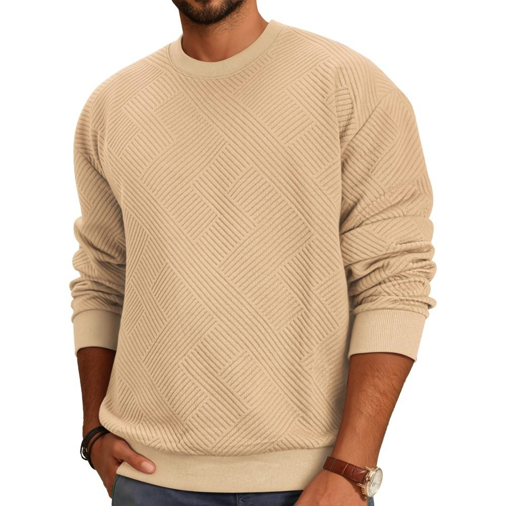 Oaluxe Men's Geometric Texture Crewneck Sweatshirt: $23.98 Oaluxe Men's Geometric Texture Crewneck Sweatshirt: $23.98