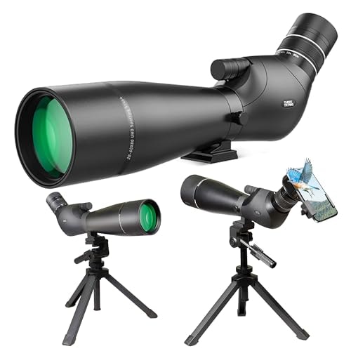 20-60x80 ED Spotting Scope with Tripod and Phone Adapter: $78.29