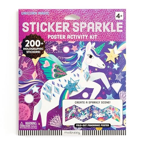 Mudpuppy Unicorn Magic Sticker Sparkle Poster Activity Kit: $9.99