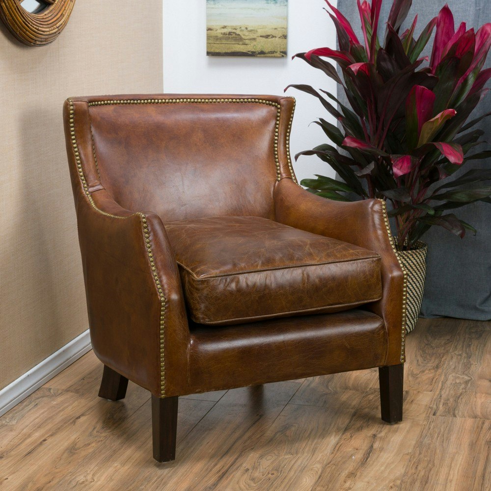 Christopher Knight Home Njord Vintage Leather Club Chair: $1,019.99 Christopher Knight Home Njord Vintage Leather Club Chair: $1,019.99