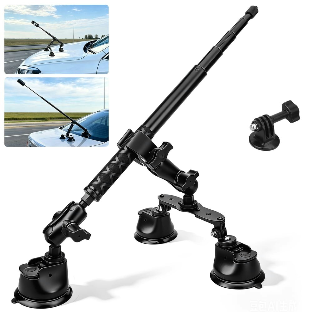 TSV Triple Suction Action Camera Car Mount: $55.99