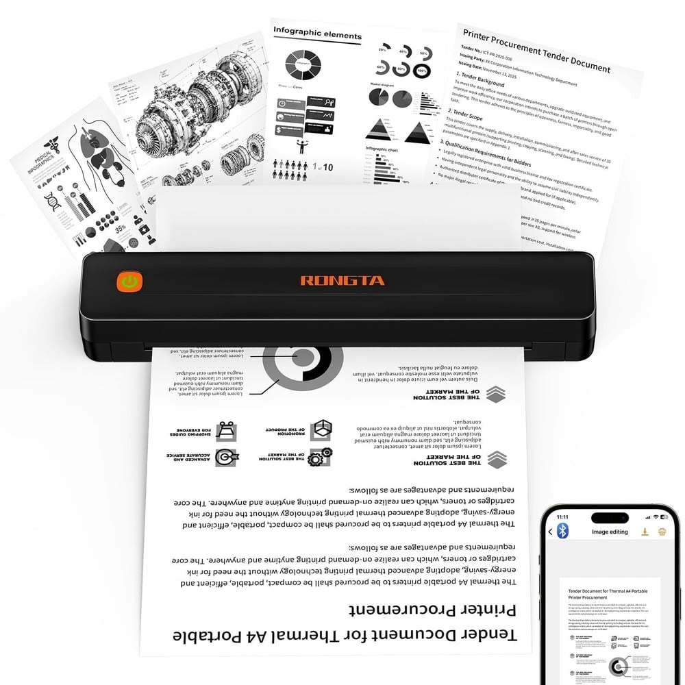 Rongta Portable Thermal Printer: $39.99 Rongta Portable Thermal Printer: $39.99